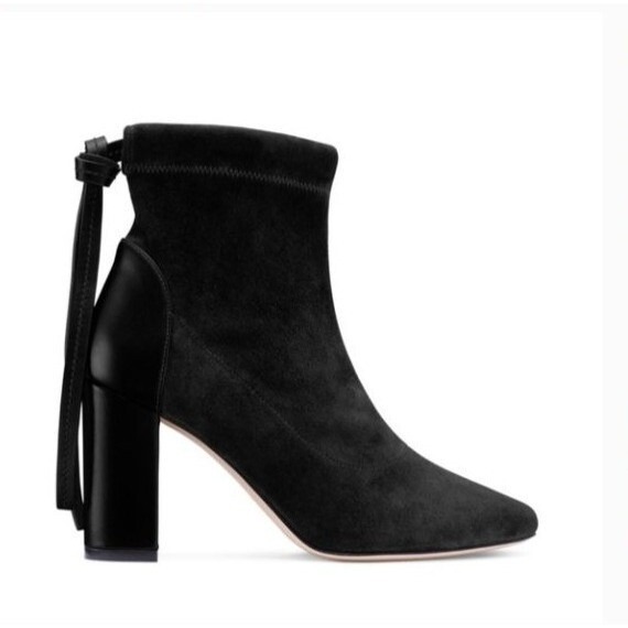 Stuart Weitzman Womens Suede Wolfe Boots Sz 7 85mm Classic Capsule Ankle Bootie